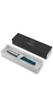 PARKER Urban Premium - Stylo roller, bleu profond, pointe fine, attributs chromés, recharge noire