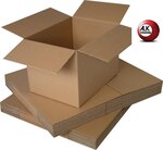 Lot de 10 boîtes carton emballage caisse carton 300 x 200 x 125 mm  solide  norme galia a16
