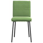 vidaXL Chaises à manger lot de 6 vert clair velours