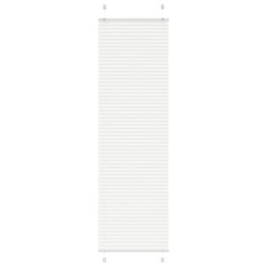 vidaXL Store plissé blanc 65x200 cm largeur du tissu 64 4 cm polyester