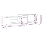vidaXL Meuble TV Chêne marron 158 5x36x45 cm Bois d'ingénierie