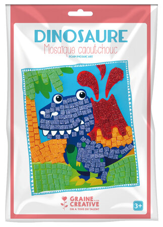 Kit mosaique caoutchouc souple Dinosaure