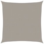 vidaXL Voile d'ombrage 160 g/m² carré gris clair 7x7 m PEHD
