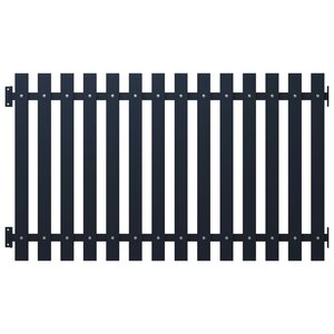 vidaXL Panneau clôture Anthracite 170 5x100 cm Acier enduit de poudre