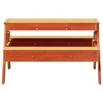 vidaXL Table de pique-nique pour enfants cire marron bois massif pin