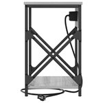 vidaXL Cabinet de chevet Gris Sonoma 41 x 31 x 51 cm Bois d'ingénierie