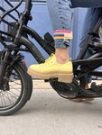 SERRE-PANTALON VÉLO RÉFLÉCHISSANT Arc en ciel