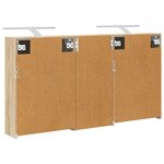 vidaXL Ensemble de Meubles de Salle de Bain 3 Pièces 116 x 16 x 62 5 cm