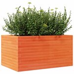 vidaXL Jardinière cire marron 90x60x45 5 cm bois de pin massif