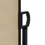 vidaXL Auvent latéral rétractable beige 160x600 cm