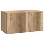 vidaXL Meuble TV mural 59 5 x 31 x 30 cm Chêne artisanal