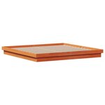 vidaXL Cadre de lit à LED sans matelas 180x200 cm bois massif