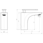 SCHÜTTE Mitigeur de lavabo ORCA chrome
