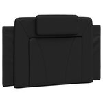 vidaXL Cadre de lit sans matelas noir 90x190 cm similicuir