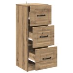 vidaXL Armoire à tiroirs Chêne artisanal 33 x 34 5 x 87 cm