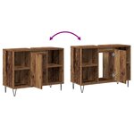 vidaXL Cabinet en vieux bois Bois vieux Bois d'ingénierie Format moyen