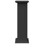 vidaXL Piédestal avec rangement noir 31x30x90 cm bois d'ingénierie