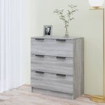 vidaXL Buffet Sonoma gris 60x30x70 cm Bois d'ingénierie