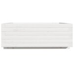 vidaXL Jardinière blanc 70x70x26 5 cm bois de pin massif