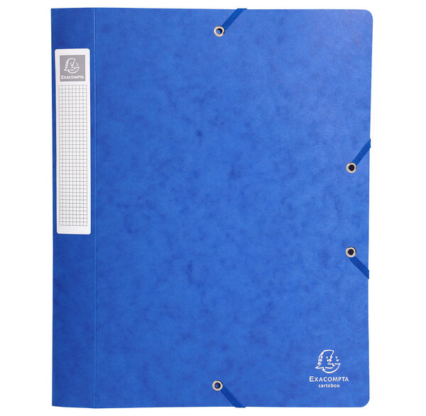 Boite de classement Cartobox Dos 25mm Carte lustrée Nature Future® Bleu EXACOMPTA