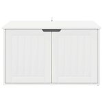 vidaXL Maison pour chat Blanc 85 x 55 x 53 5 cm Bois d'ingénierie