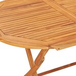 vidaXL Table pliable de jardin 160x80x75 cm Bois de teck solide