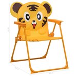 vidaXL Ensemble de bistro avec parasol pour enfants 3 Pièces Jaune