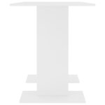 vidaXL Table de salle à manger Blanc 110 x 60 x 75 cm Bois ingénierie