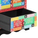 vidaXL Cabinet de chevet avec tiroir Multicolore 40 x 35 x 45 cm