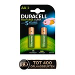 blister de 2 piles rechargeables StayCharged AA 2500 mAh DURACELL