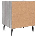 vidaXL Table de chevet sonoma gris 40x35x47 5 cm bois d’ingénierie