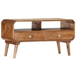 vidaXL Meuble TV 90x35x47 cm Bois massif de manguier