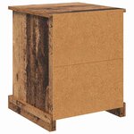 vidaXL Cabinet de chevet avec tiroir Bois ancien 39 x 39 x 47.5 cm