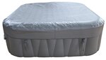 Spa gonflable 6 places carré - sunspa - bandeau led inclus - dimensions : 185 x 185 cm