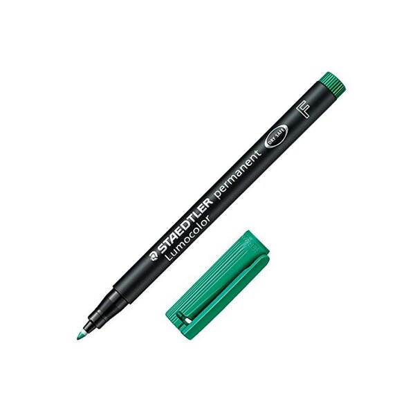 Marqueur permanent 'lumocolor 318f'  vert staedtler