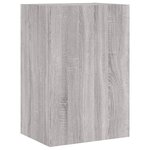 vidaXL Meuble TV mural sonoma gris 40 5x30x60 cm bois d'ingénierie