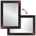 vidaXL Miroir Montage mural Multicolore 70 x 50 x 3 cm Verre
