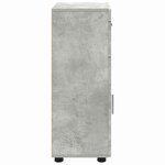 vidaXL Ensemble d'armoire de salle de bain TULUM Gris béton