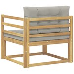 vidaXL Sofa de milieu extérieur Polyester Blanc