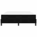 vidaXL Lit à ressorts avec matelas Noir 140 x 190 cm tissu