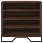 vidaXL Armoire à chaussures chêne marron 80x38x78 cm bois d'ingénierie