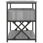 vidaXL Table de chevet sonoma gris 40x42x55 cm bois d'ingénierie