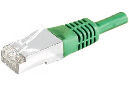 Câble/Cordon réseau RJ45 Catégorie 5E FTP (F/UTP) Droit 3m (Vert)
