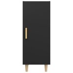 vidaXL Buffet Noir 34 5x34x90 cm Bois d'ingénierie