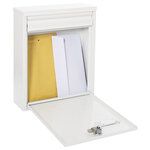 Boîte aux Lettres en Acier  Dime V1321  Regroupable  Fond Étroit  Blanc