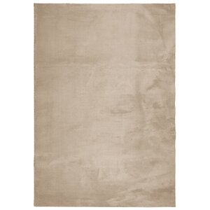 vidaXL Tapis HUARTE à poils courts doux et lavable sable 120x170 cm