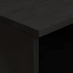 vidaXL Meuble TV Noir 70 x 33 x 46 cm Bois de mangue massif