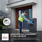 Boîte à colis Large Gris foncé 2 portes Acier galvanisé SMART PARCEL BOX™