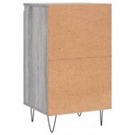vidaXL Buffets 2 Pièces sonoma gris 40x35x70 cm bois d'ingénierie