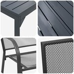 vidaXL Ensemble de salle à manger pour jardin 9 Pièces Acier